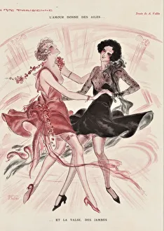 Vintage Dance Illustration Prints: 30587663