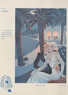 Romantic Evening Scene Prints: 30588059