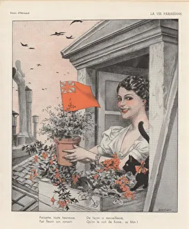 Images Dated 2020: Vintage Print Ad for Women's Fashion