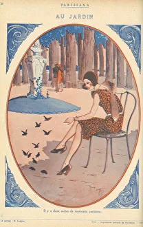 Elegant Woman In Nature Prints: 30588566
