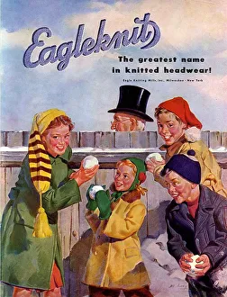 Eagleknit 1950s USA mcitnt childrens hats Eagle Knit snowballs Knitting Mills childrenAs Eagleknit 1950s USA mcitnt childrens hats Eagle Knit snowballs Knitting Mills childrenAs