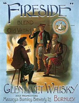 Glenlivet 1904 1900s UK whisky alcohol whiskey advert Scotch Scottish fireplaces