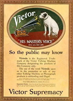 HMV Victor 1920s UK cc nipper dogs logos his masters voice masterAs HMV Victor 1920s UK cc nipper dogs logos his masters voice masterAs