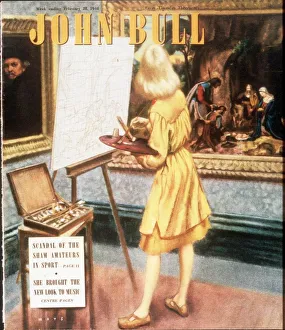 John Bull 1948 1940s UK art painting magazines John Bull 1948 1940s UK art painting magazines