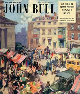 John Bull 1949 1940s UK markets villages towns squares shopping magazines John Bull 1949 1940s UK markets villages towns squares shopping magazines