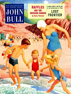 John Bull 1950s UK holidays expressions beaches seaside sea water crying upset swimming John Bull 1950s UK holidays expressions beaches seaside sea water crying upset swimming