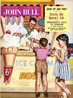 John Bull 1950s UK holidays ice-cream magazines John Bull 1950s UK holidays ice-cream magazines