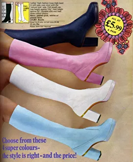 Platform Boots 1973 1970s UK womens platforms shoes Platform Boots 1973 1970s UK womens platforms shoes