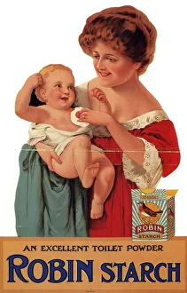 Robin Starch 1911 1910s UK babies washing powder mothers Edwardian products detergent Robin Starch 1911 1910s UK babies washing powder mothers Edwardian products detergent