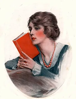 The Saturday Evening Post 1919 1910s USA reading books agony aunts magazines portraits The Saturday Evening Post 1919 1910s USA reading books agony aunts magazines portraits