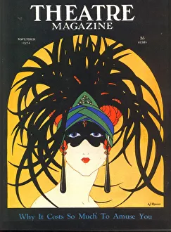 Theatre 1920s USA masks magazines art deco Theatre 1920s USA masks magazines art deco