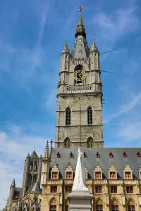 The Belfort van Gent, the Belfry of Ghent, Ghent, Belgium The Belfort van Gent, the Belfry of Ghent, Ghent, Belgium