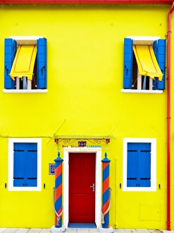 The colourful Cimbal Gallery on the island of Burano near Venice The colourful Cimbal Gallery on the island of Burano near Venice