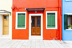 A colourful house on the island of Burano near Venice A colourful house on the island of Burano near Venice