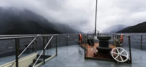 Heading towards the Tasman Sea in Doubtful Sound, Southland in New Zealand Heading towards the Tasman Sea in Doubtful Sound, Southland in New Zealand