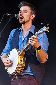 Martin Howley of We Banjo 3 playing at Oban Live in Scotland Martin Howley of We Banjo 3 playing at Oban Live in Scotland