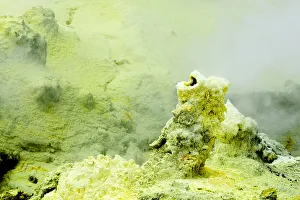 A sulphur-encrusted vent on the volcanic White Island in Bay of Plenty, New Zealand A sulphur-encrusted vent on the volcanic White Island in Bay of Plenty, New Zealand