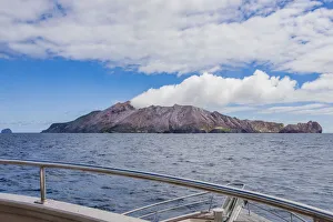 The volcanic White Island in Bay of Plenty, New Zealand The volcanic White Island in Bay of Plenty, New Zealand