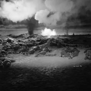 British Troops on Dunkirk Beach Print