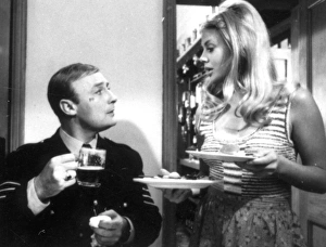 Ed Woodward and Britt Ekland in The Wicker Man (1973) Ed Woodward and Britt Ekland in The Wicker Man (1973)