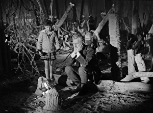 Susan and the Doctor worried in the petrified forest Susan and the Doctor worried in the petrified forest