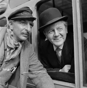 Cinema Exterior Prints: Naunton Wayne and Hugh Griffith on set print from The Titfield Thunderbolt