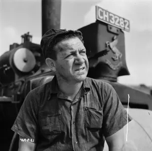 Sid James as Hawkins in The Titfield Thunderbolt Print