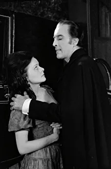 Wendy Hamilton as Julie and Christopher Lee as Dracula Wendy Hamilton as Julie and Christopher Lee as Dracula