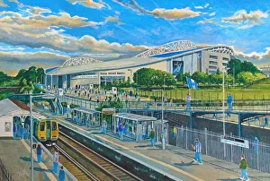 Amex Stadium Fine Art Going to the Match - Brighton & Hove Albion Football Club Amex Stadium Fine Art Going to the Match - Brighton & Hove Albion Football Club