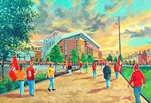 ANFIELD MAINSTAND Going to the Match Fine Art - Liverpool FC ANFIELD MAINSTAND Going to the Match Fine Art - Liverpool FC