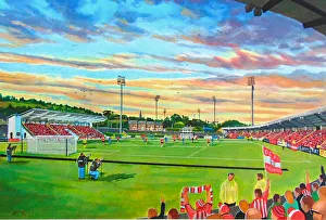 Brandywell Stadium Fine Art - Derry City Football Club Brandywell Stadium Fine Art - Derry City Football Club