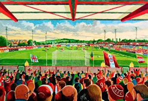 The Crown Stadium Fine Art - Accrington Stanley Football Club The Crown Stadium Fine Art - Accrington Stanley Football Club