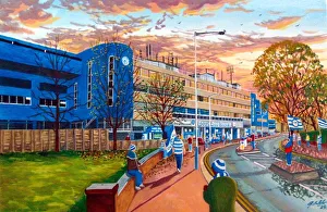 Loftus Road Stadium Going to the Match Fine Art - Queens Park Rangers Football Club Loftus Road Stadium Going to the Match Fine Art - Queens Park Rangers Football Club