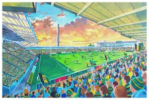 Franklin's Gardens Stadium Fine Art Print