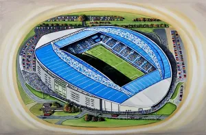 Stadium Art Prints: The Amex Stadium Print - Oil Painting of Brighton & Hove Albion F.C