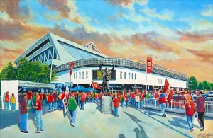 Ashton Gate Print - Bristol City FC Stadium Art