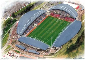 Stadium Art Prints: John Smiths Stadium Watercolour Print, 20 x 16 inches