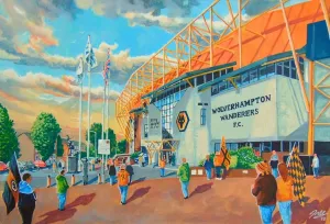 Molineux Stadium Print, Wolverhampton