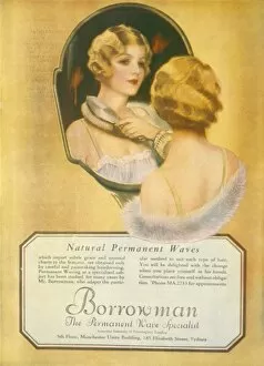 Advertisement for Borrowman natural permanent waves