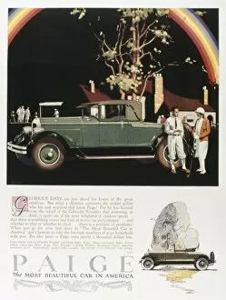 Advertisement for the Paige motor car