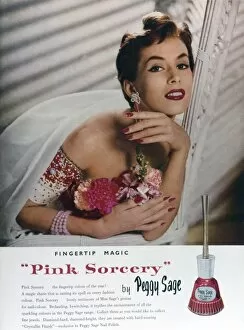 Advertisement for Peggy Sage nail varnish