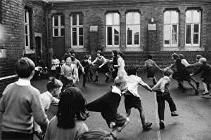 Children in a school playground, Birmingham