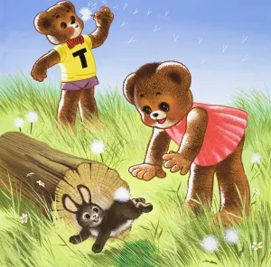 Teddy Bear Illustration Print
