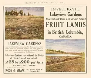 Images Dated 1st January 1912: Advertisement encouraging settlement in Canada