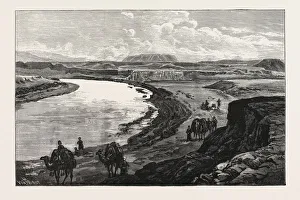 The Afghan Boundary: Junction of the Murghab and Kushk Rivers, Ak-Tapa in the Distance The Afghan Boundary: Junction of the Murghab and Kushk Rivers, Ak-Tapa in the Distance