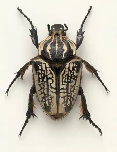 White Background Insect Photos Prints: Goliath beetle
