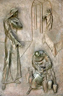 Annunciation basilica door sculpture Annunciation basilica door sculpture