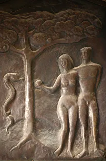 Annunciation basilica door sculpture Annunciation basilica door sculpture