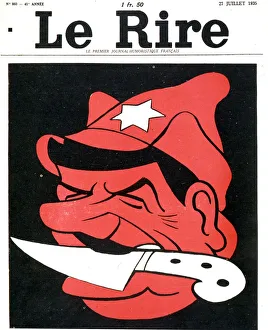 Anti - Stalin cartoon from Le Rire , Paris, 1935 Anti - Stalin cartoon from Le Rire , Paris, 1935