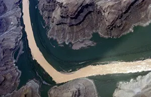 Arizona, USA. Grand Canyon with the Colorado River, Aerial view Arizona, USA. Grand Canyon with the Colorado River, Aerial view